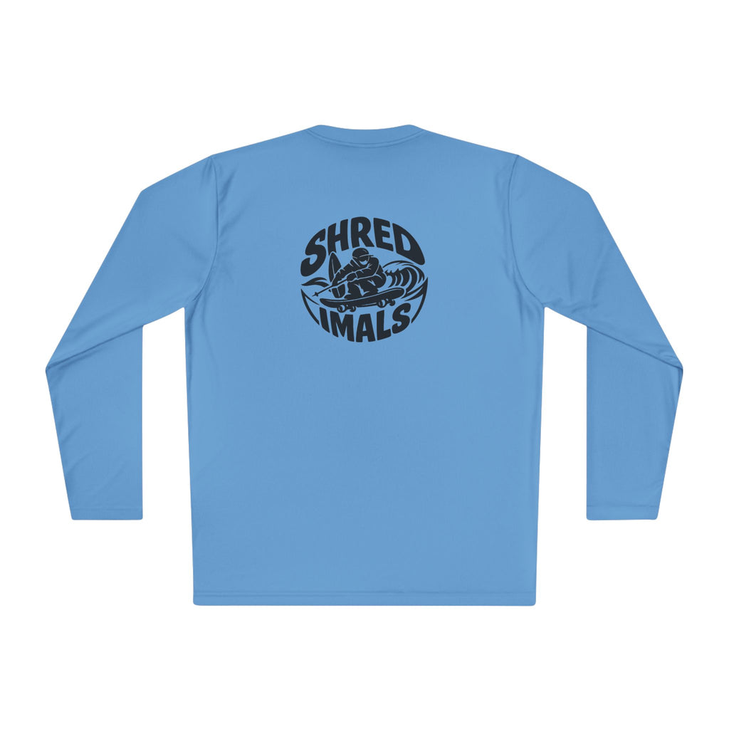Unisex Long Sleeve Tee (Sport-Tek) - Surfing Bulldog