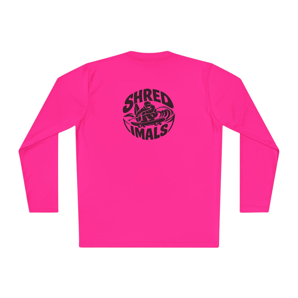 Unisex Long Sleeve Tee (Sport-Tek) - Skiing Goose