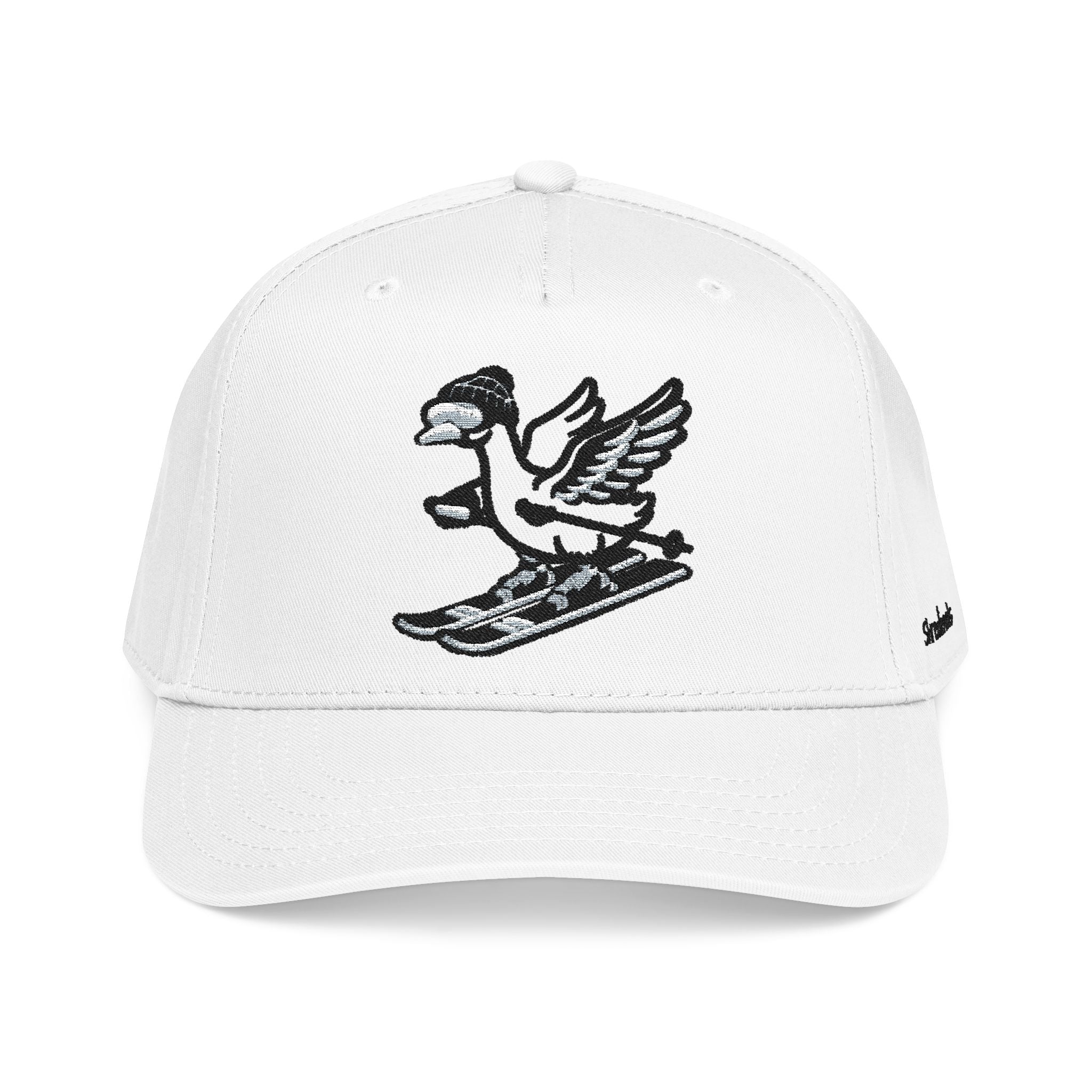 Skiing Goose Baseball Cap