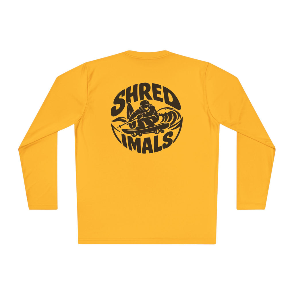 Unisex Long Sleeve Tee (Sport-Tek) - Surfing Bulldog