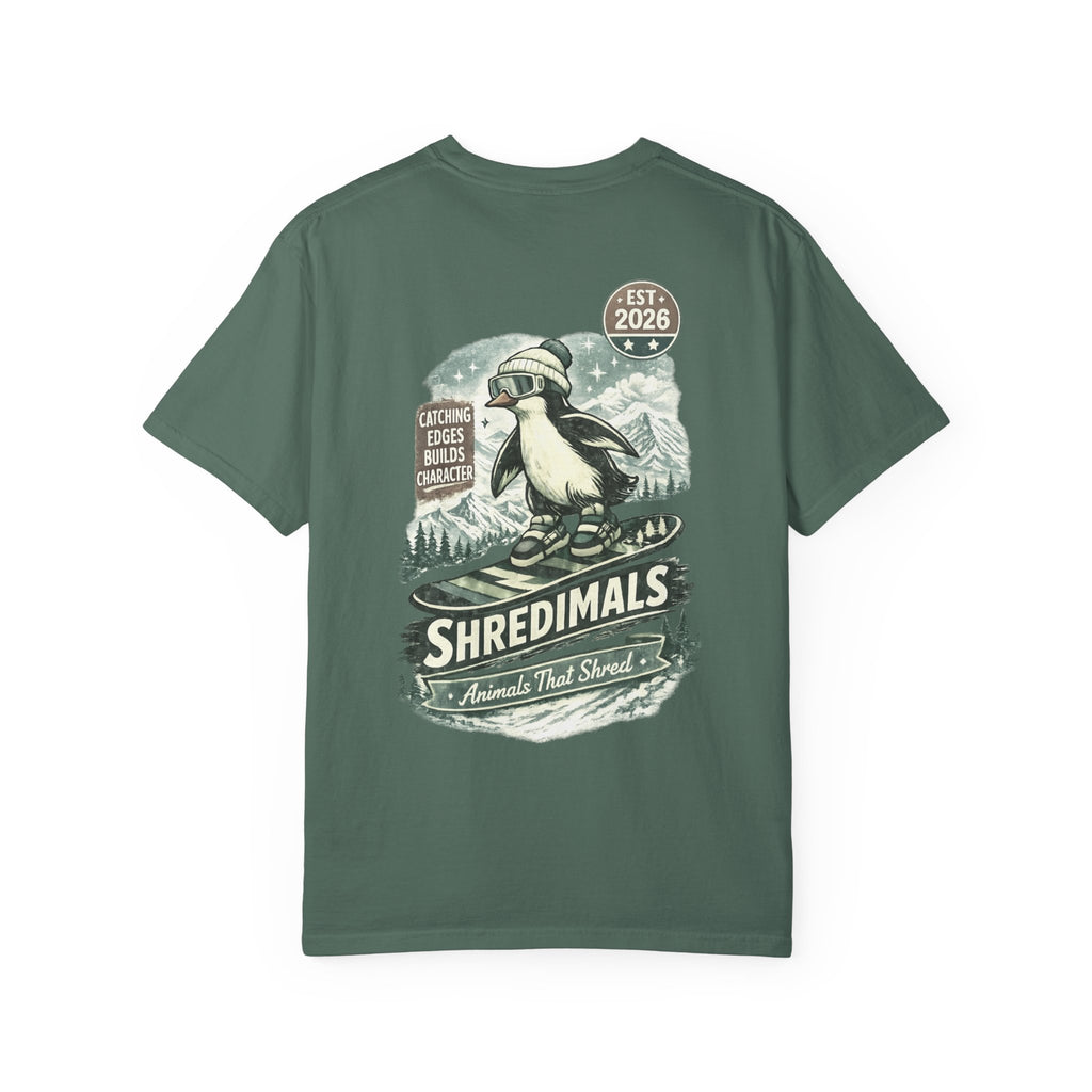 Unisex Graphic Tee - Snowboarding Penguin