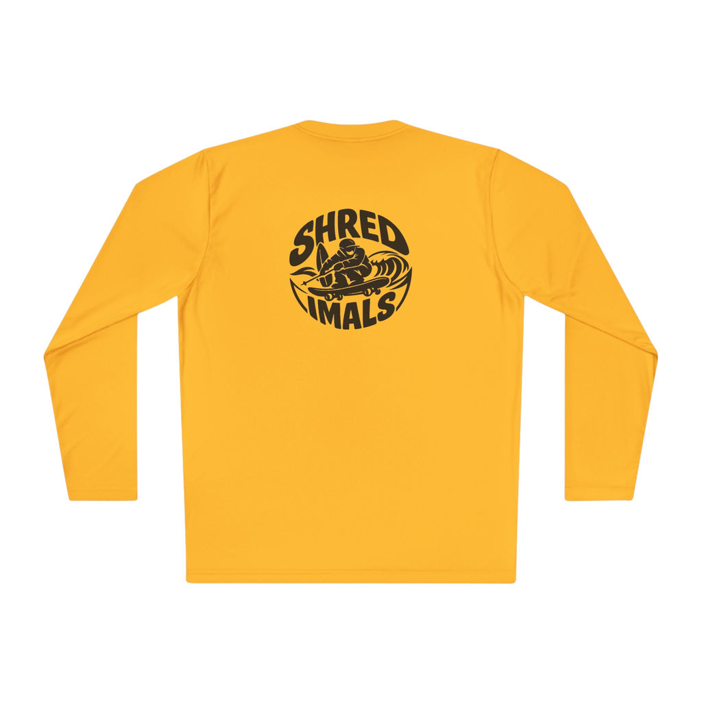 Unisex Long Sleeve Tee (Sport-Tek) - Skiing Goose