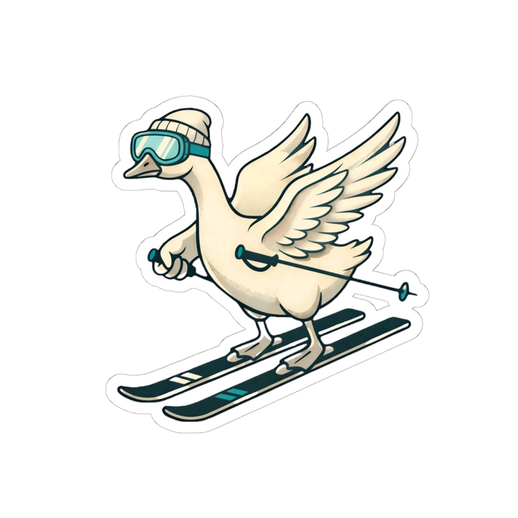 Skiing Goose + Shredimals Vinyl Stickers (2pk)
