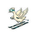 Skiing Goose + Shredimals Vinyl Stickers (2pk)