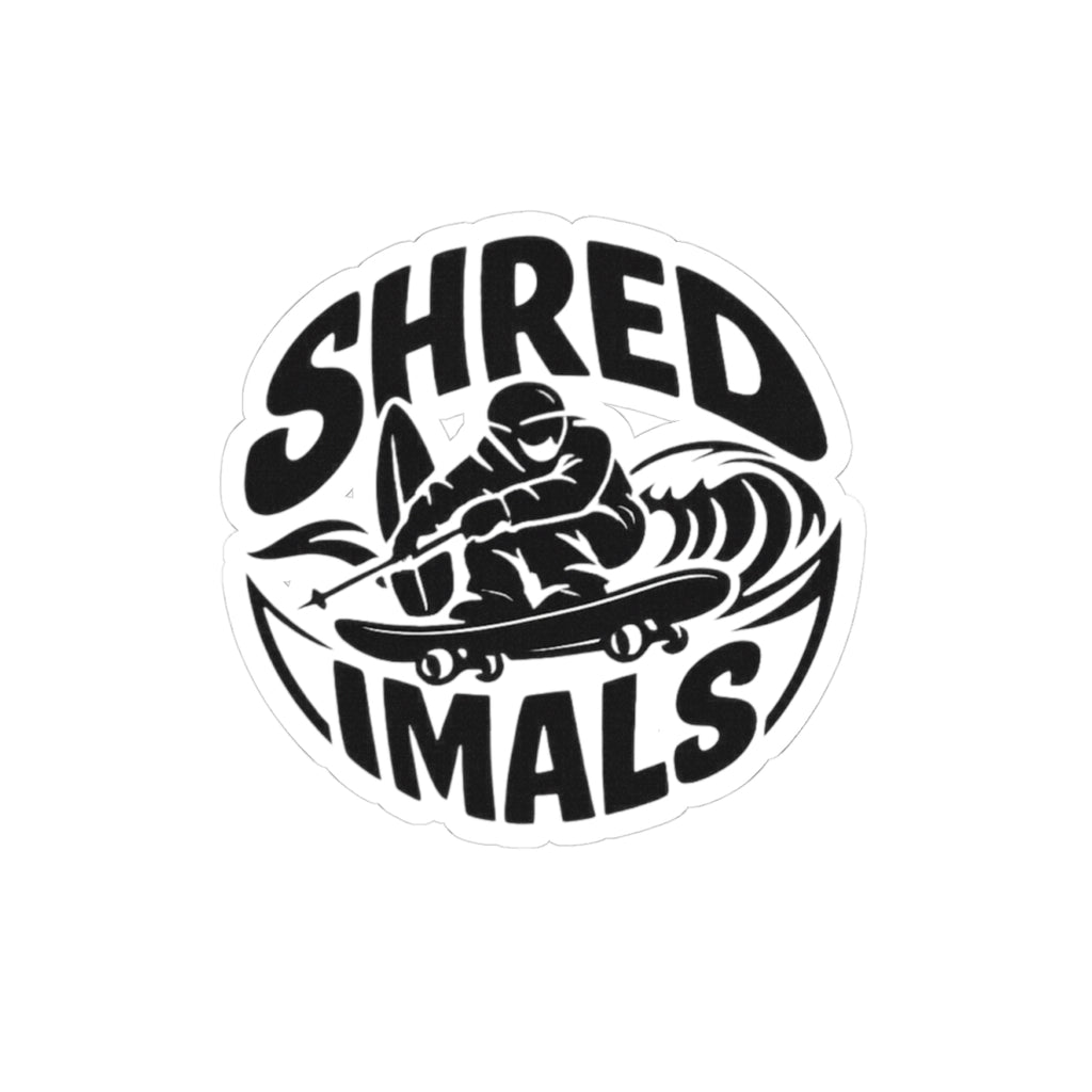 Skating Teddy + Shredimals Vinyl Stickers (2pk)