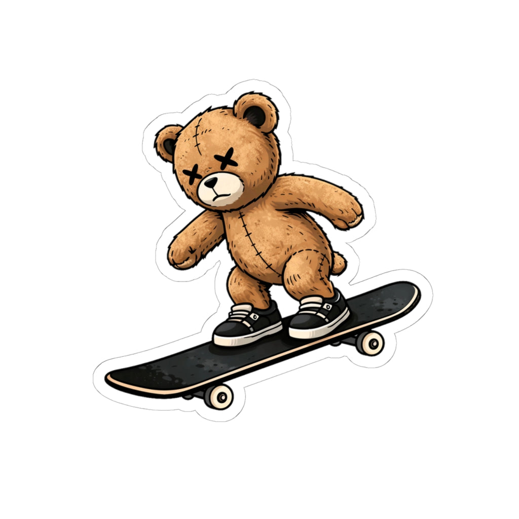 Skating Teddy + Shredimals Vinyl Stickers (2pk)